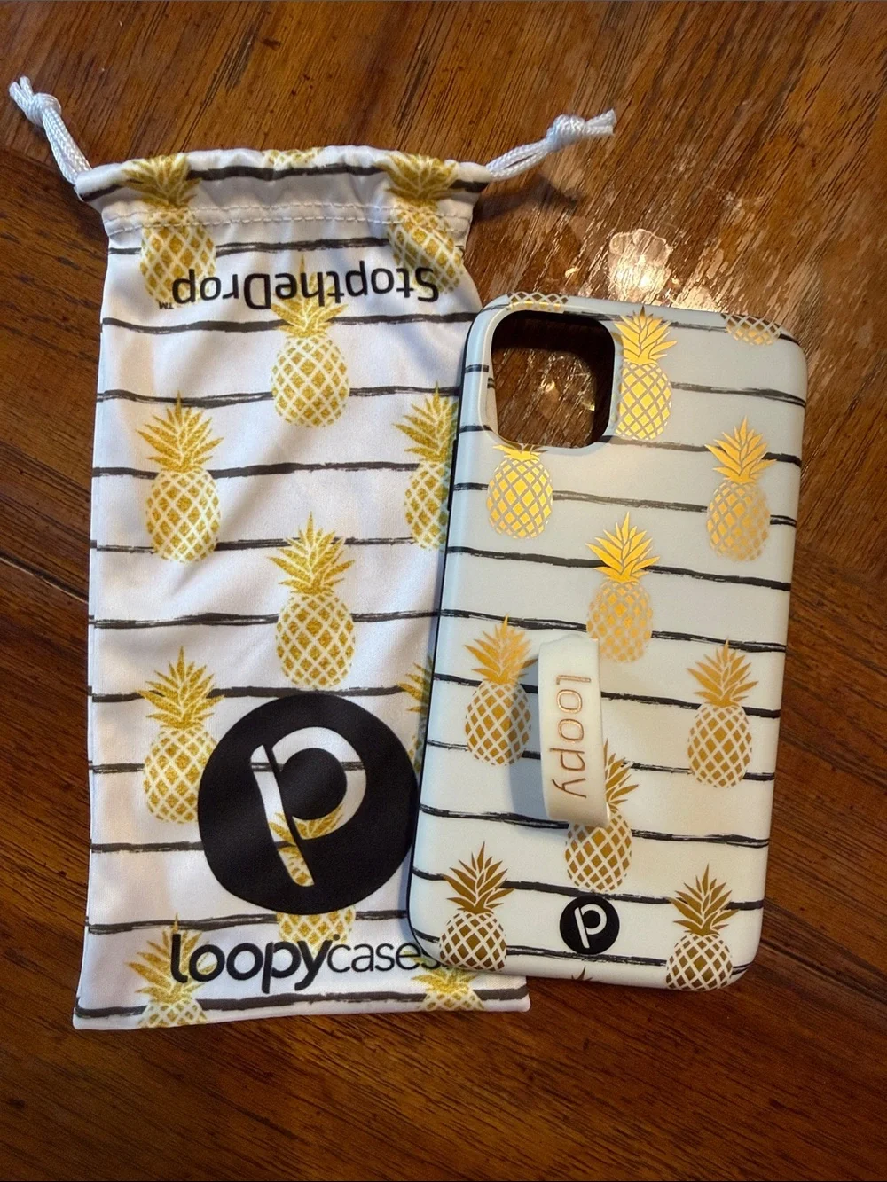 Loopy Pineapple Cell phone case with loop/stand iPhone 11